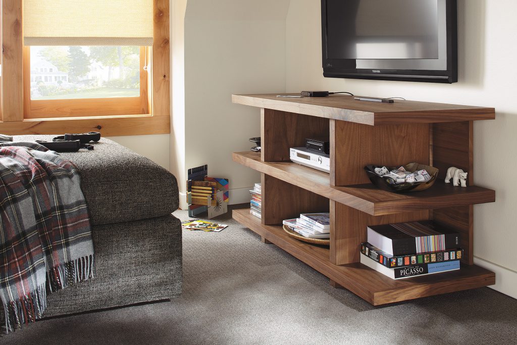 Graham media console in bedroom