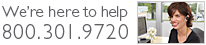 We're here to help 800.301.9720