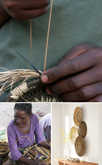 Collage of Toka Baskets products