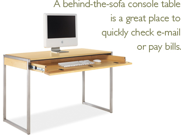 Desk Behind Sofa