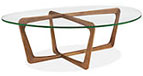 Dunn Cocktail Table with Glass Top