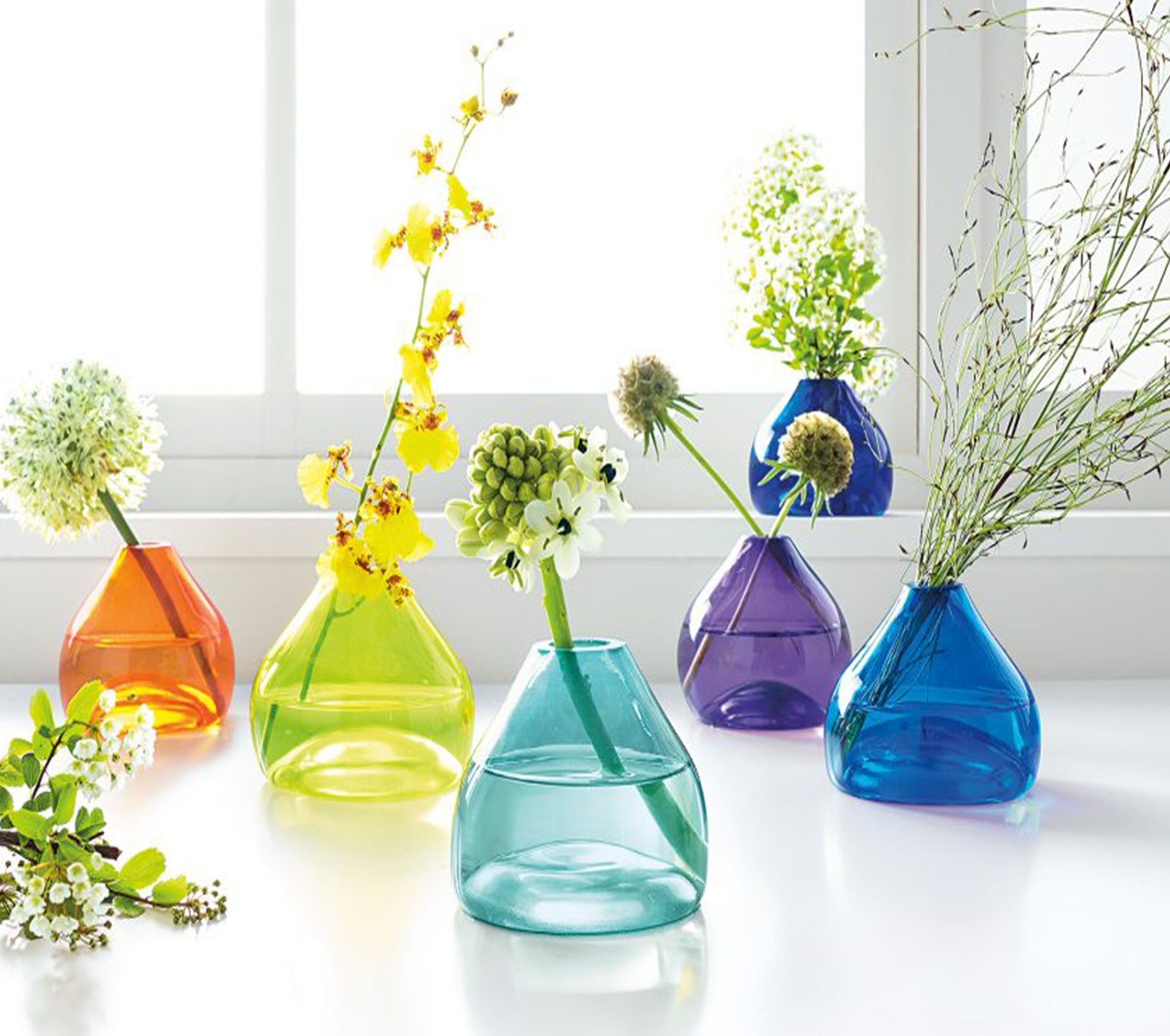 Jewel bud vases