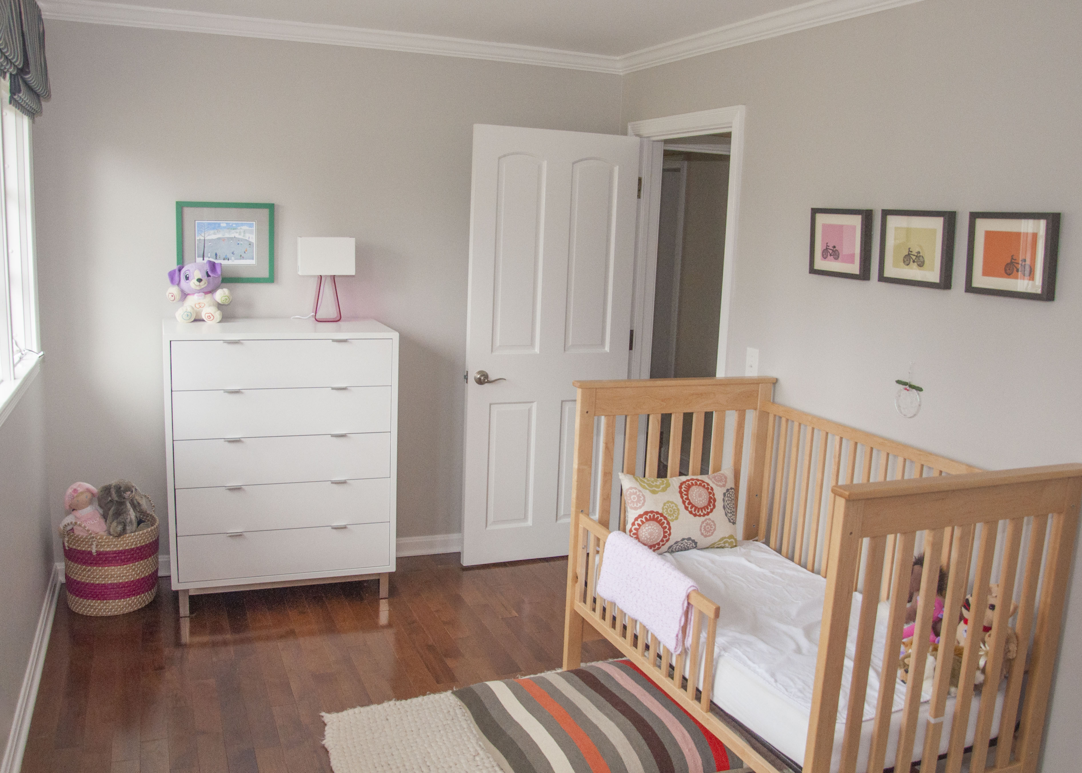 Kids' nursery or toddler room with Nest crib and Delano dresser