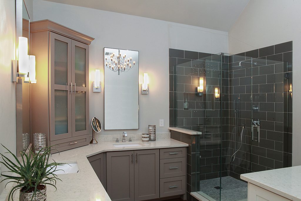 Custom Infinity Mirrors in bathroom