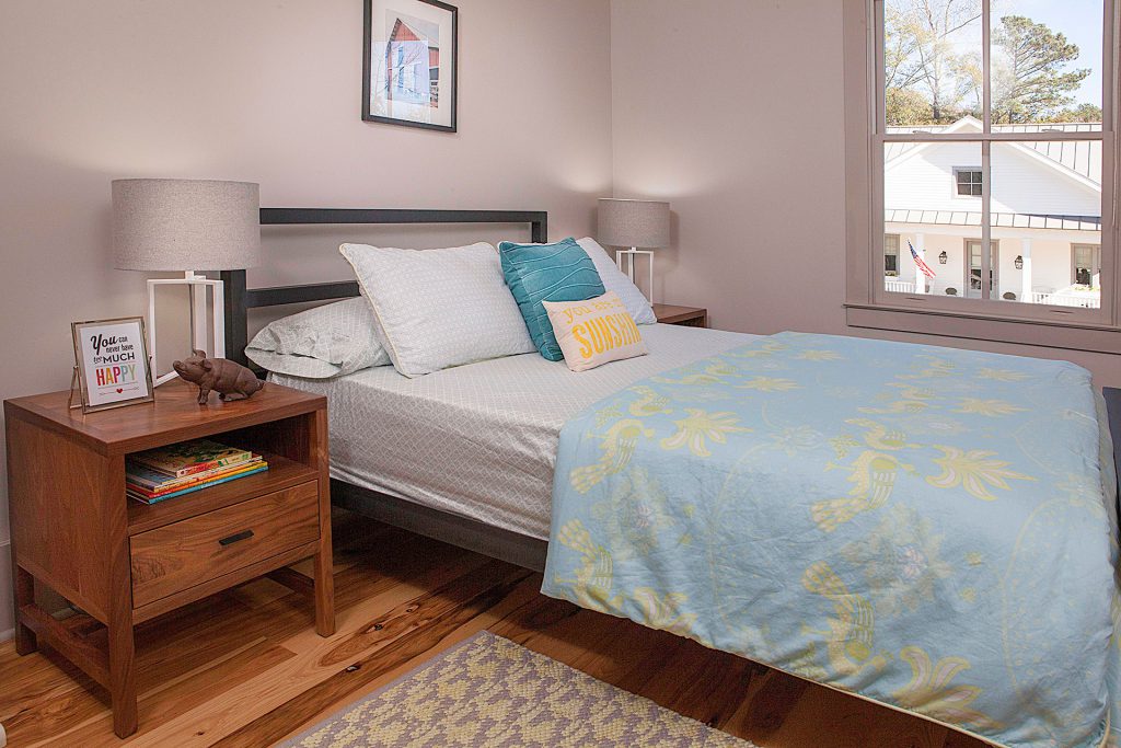 Parsons bed with Berkeley nightstand