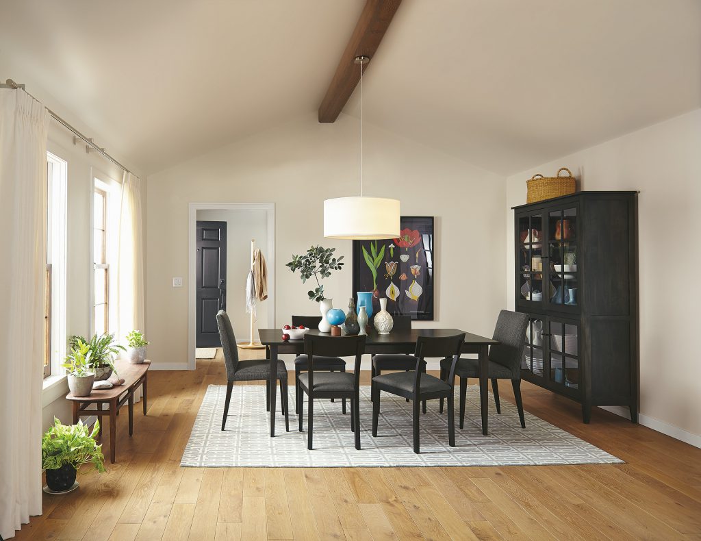 Adams dining table with Ava chairs.
