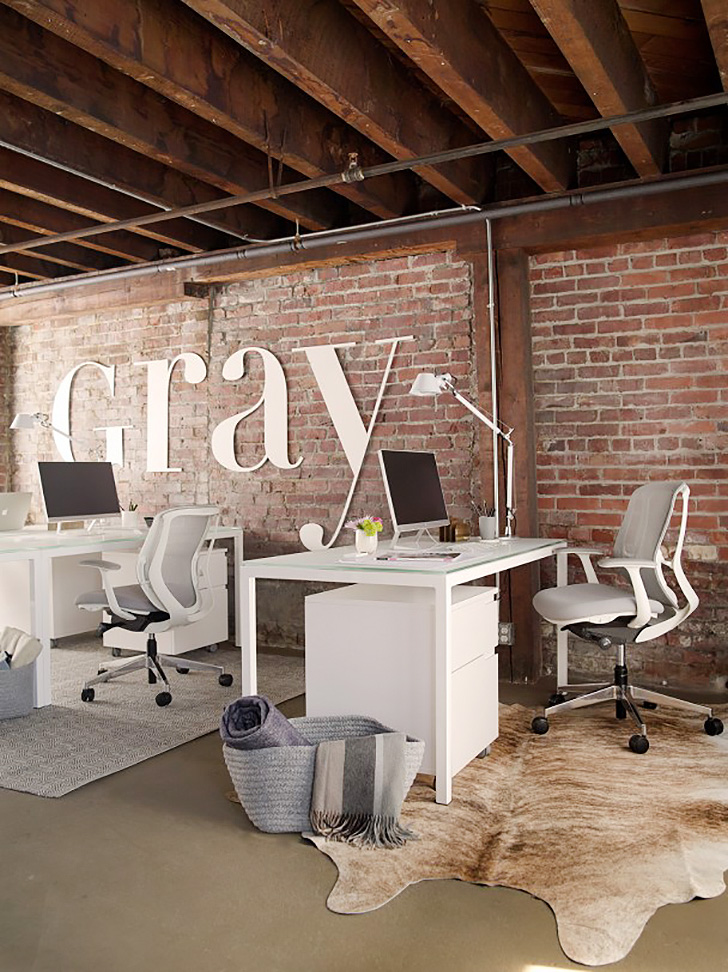 Gray Magazine S Modern Glam Office Room Board