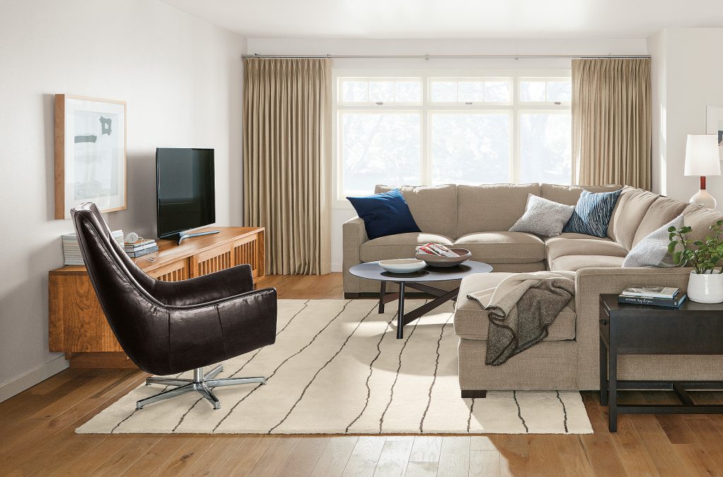 Morrison sofa with Channel rug