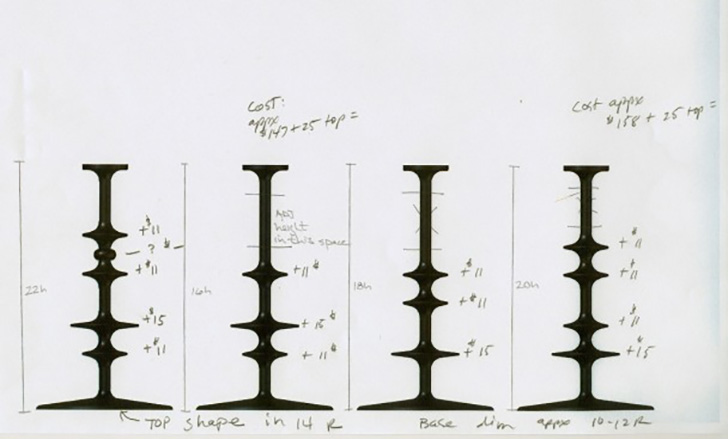 Parks end table drawings