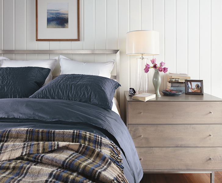 Portica bed with Hudson nightstand