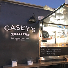 Casey's pizza truck at the event