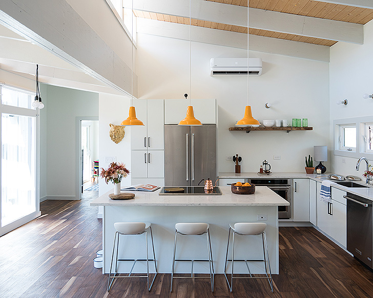 Leo counter stools in Theron's kitchen