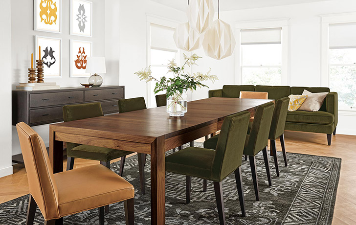 Walsh extension table in dining room
