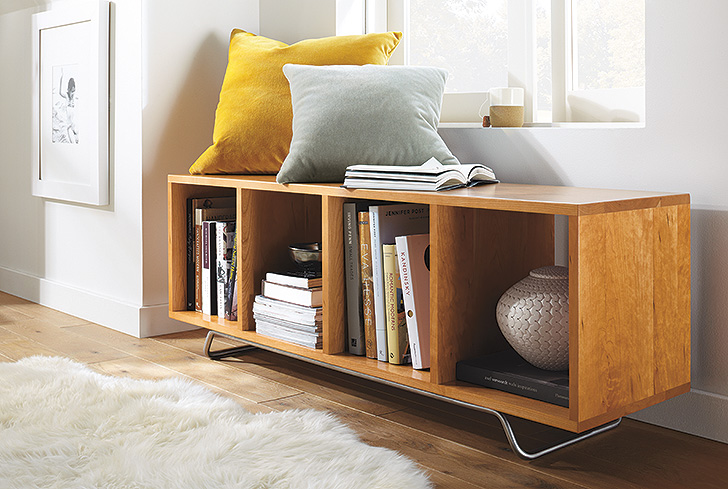Ferris sotrage bench in cherry