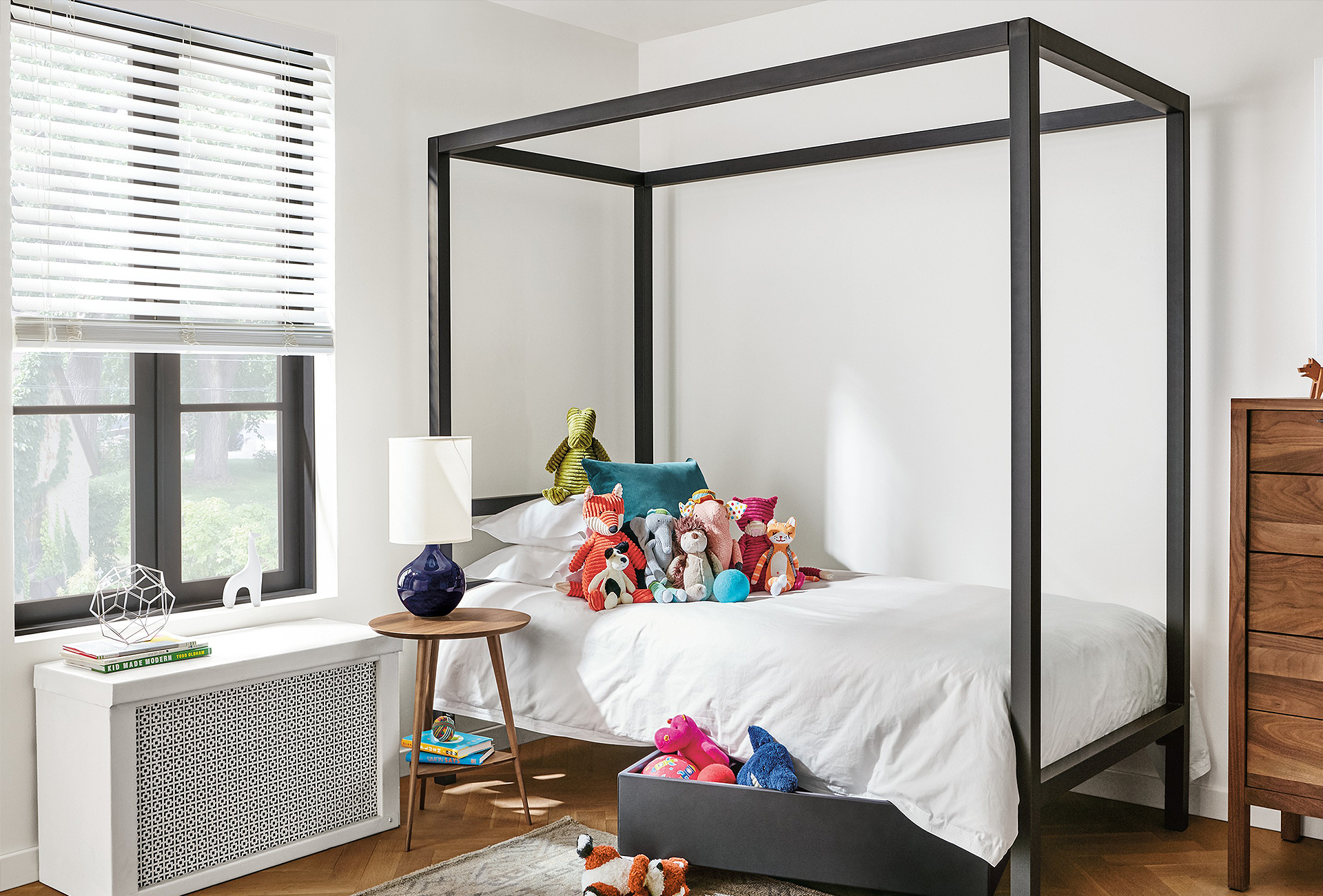 Architecture natural kids steel bed in twin