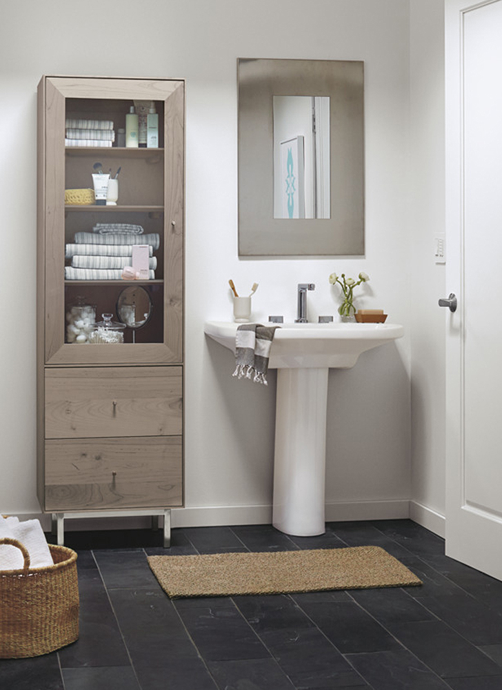 Hudson cabinet with Manhattan mirror