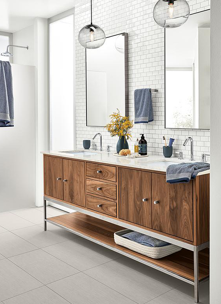 Linear vanity with Infinity mirror