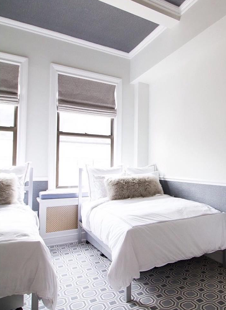 Parsons kids steel bed in white