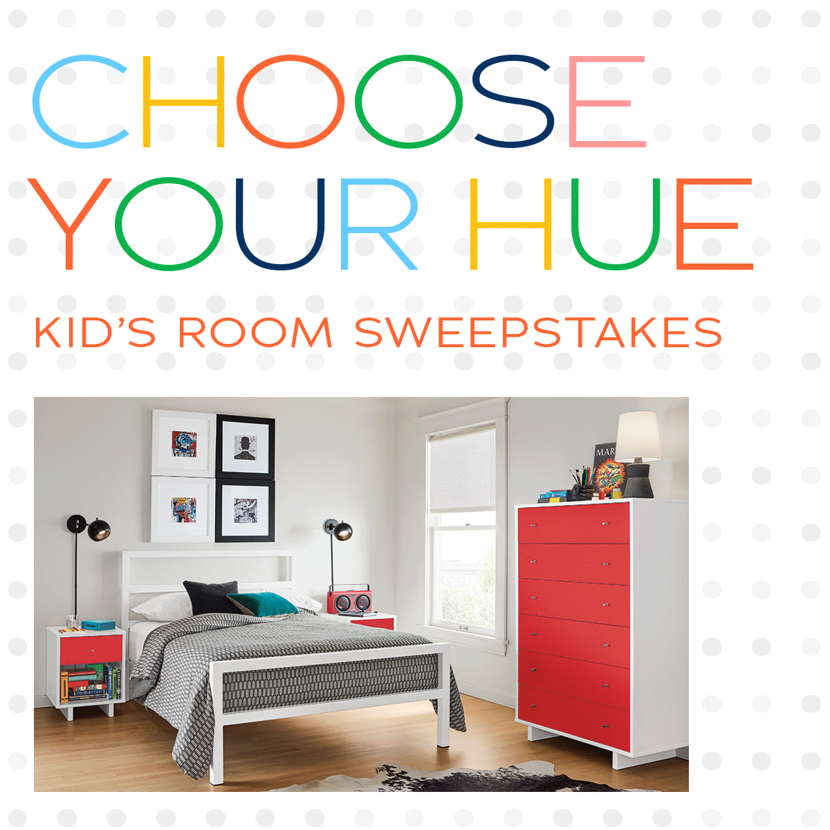 Choose Your Hue kid's room sweepstakes