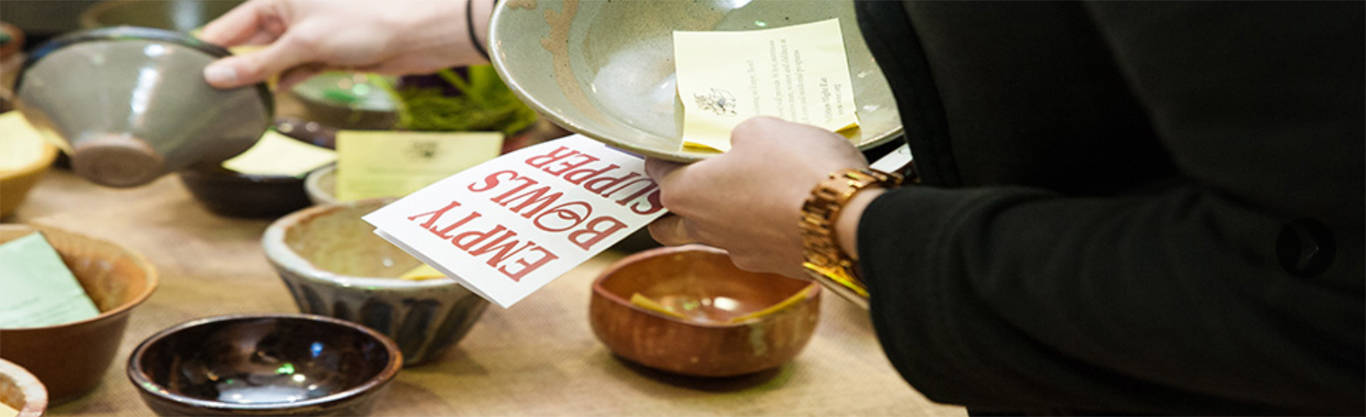 SOME community partner Empty Bowls event