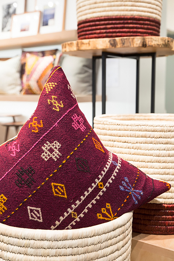 Ridvan throw pillow made from vintage rugs