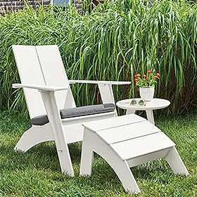 Outdoor chair made from recycled plastic