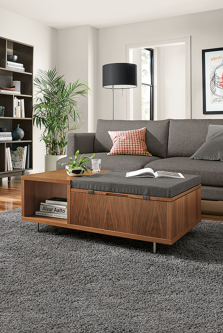 space-saving storage solutions: Fleming storage coffee table