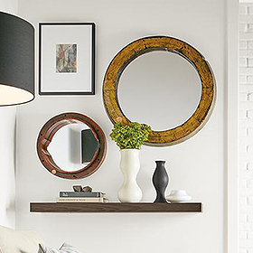 Mirrors made from reclaimed wood