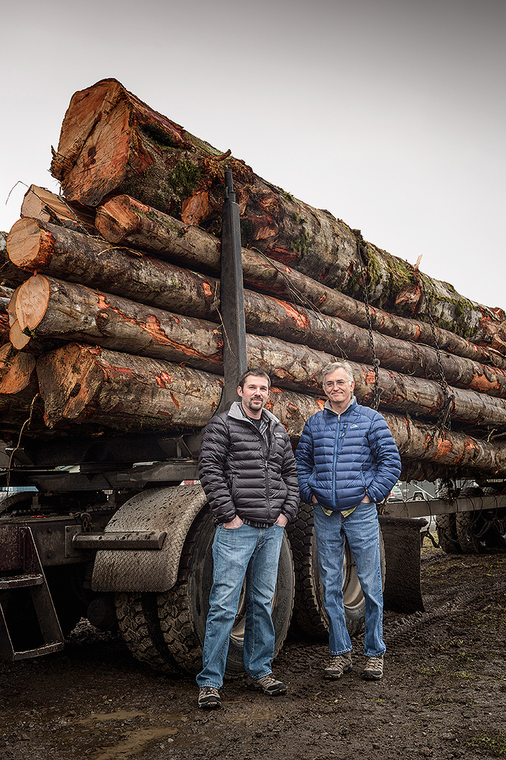 Taking delivery of lumber at Wood Castle