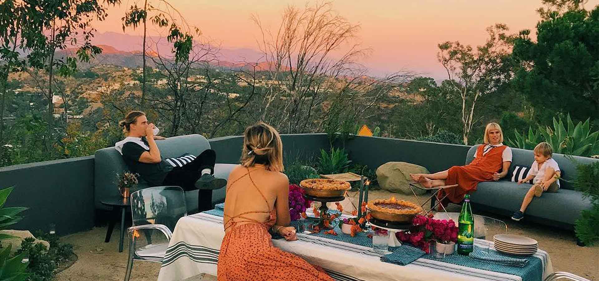 Outdoor patio in Los Angeles