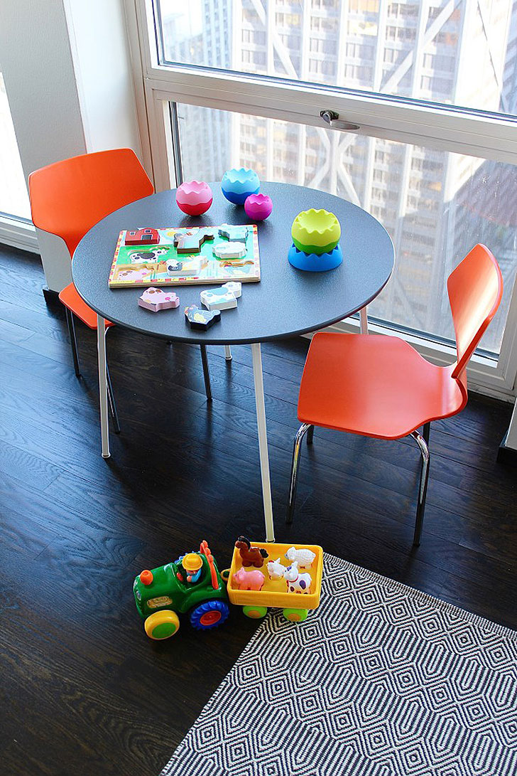 Kid-sized table and chairs 