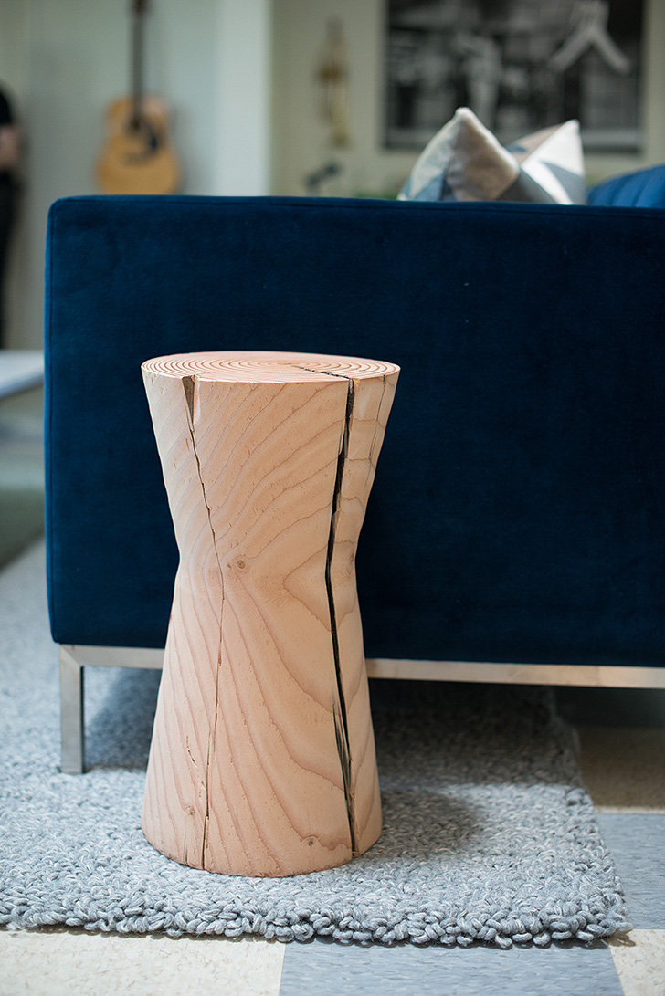 Reclaimed wood end table