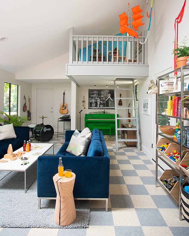 Colorful family room 