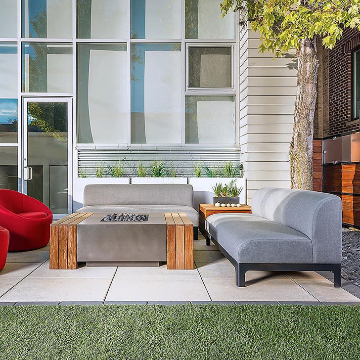 Patio spaces Crescent sofa