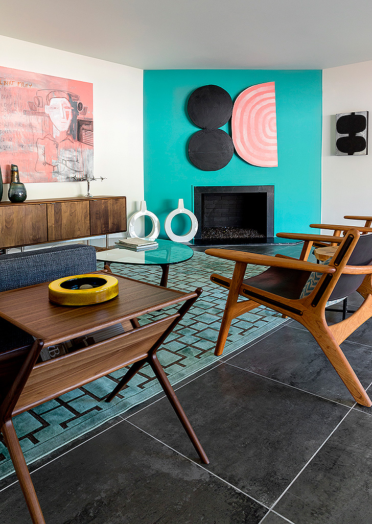 Modern living room in Modernism Week's Hidden Frey