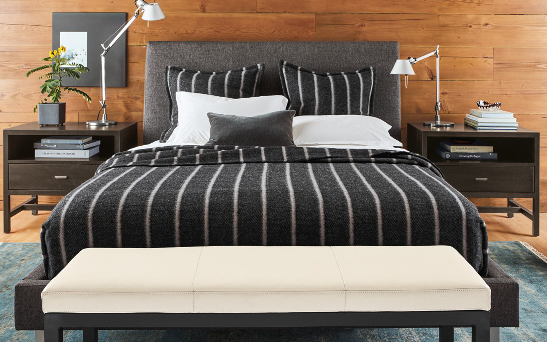 Berkeley twin nightstands in bedroom