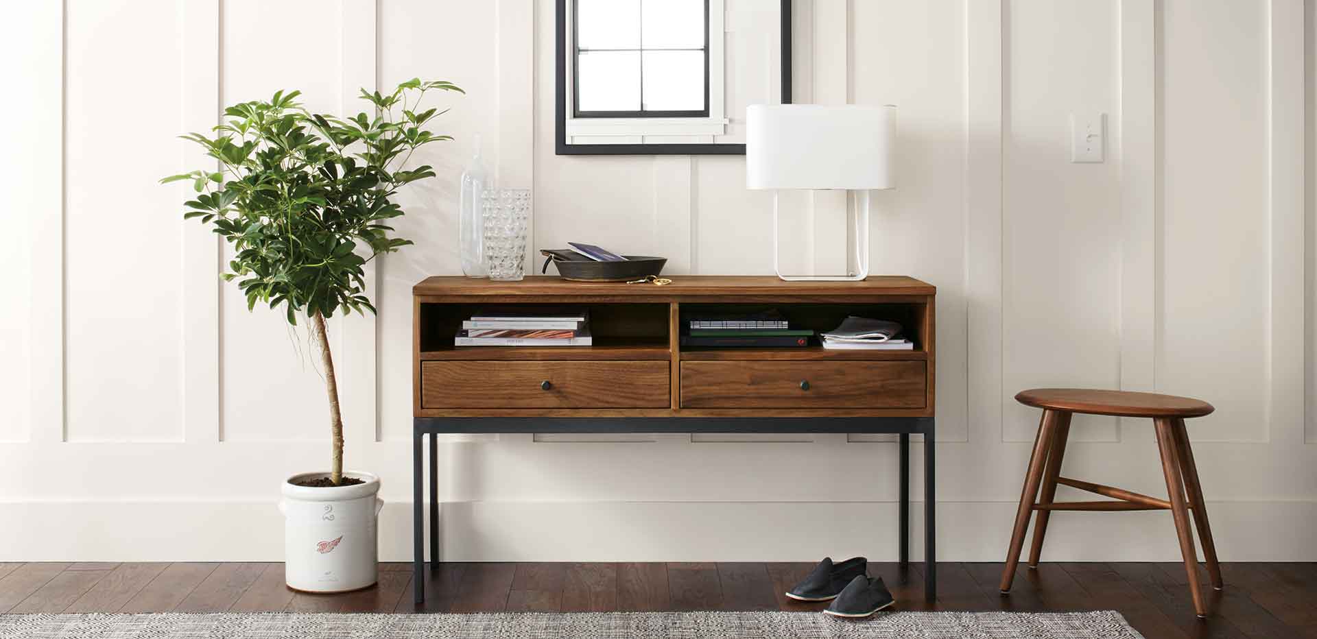Console Table With Storage, Perfect For Small Spaces