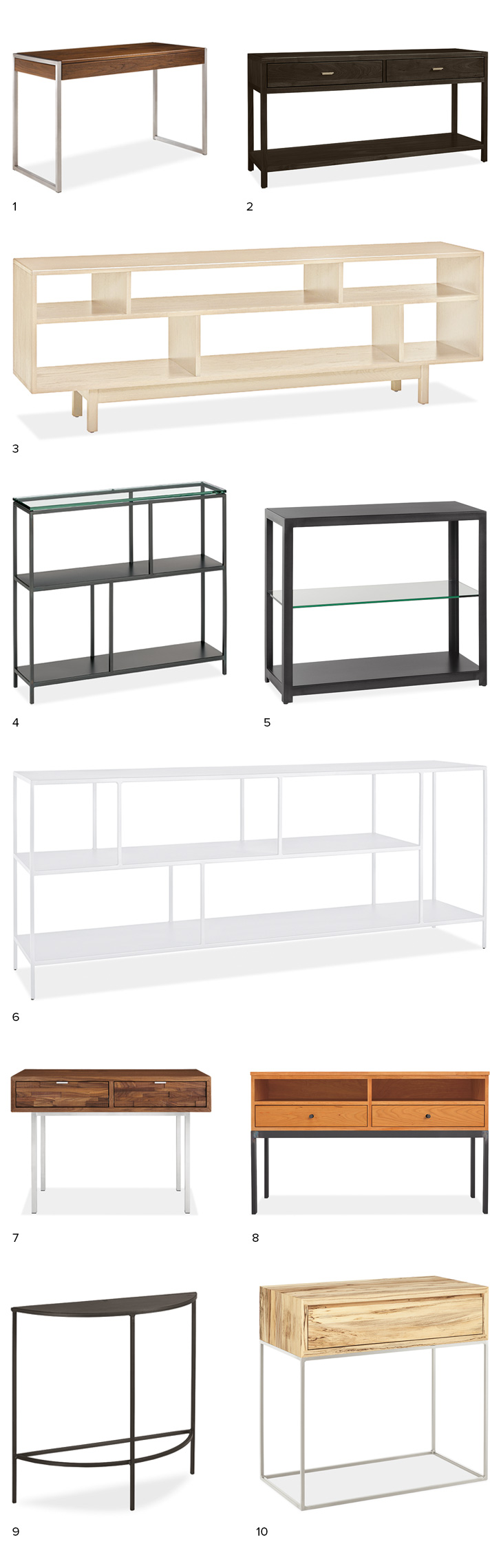 Console Table With Storage Perfect For Small Spaces Modern Console Table Roundup