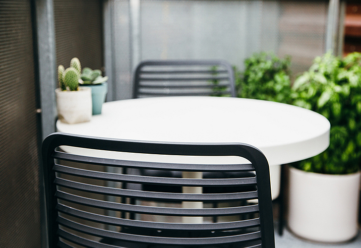 Small space bistro style dining set