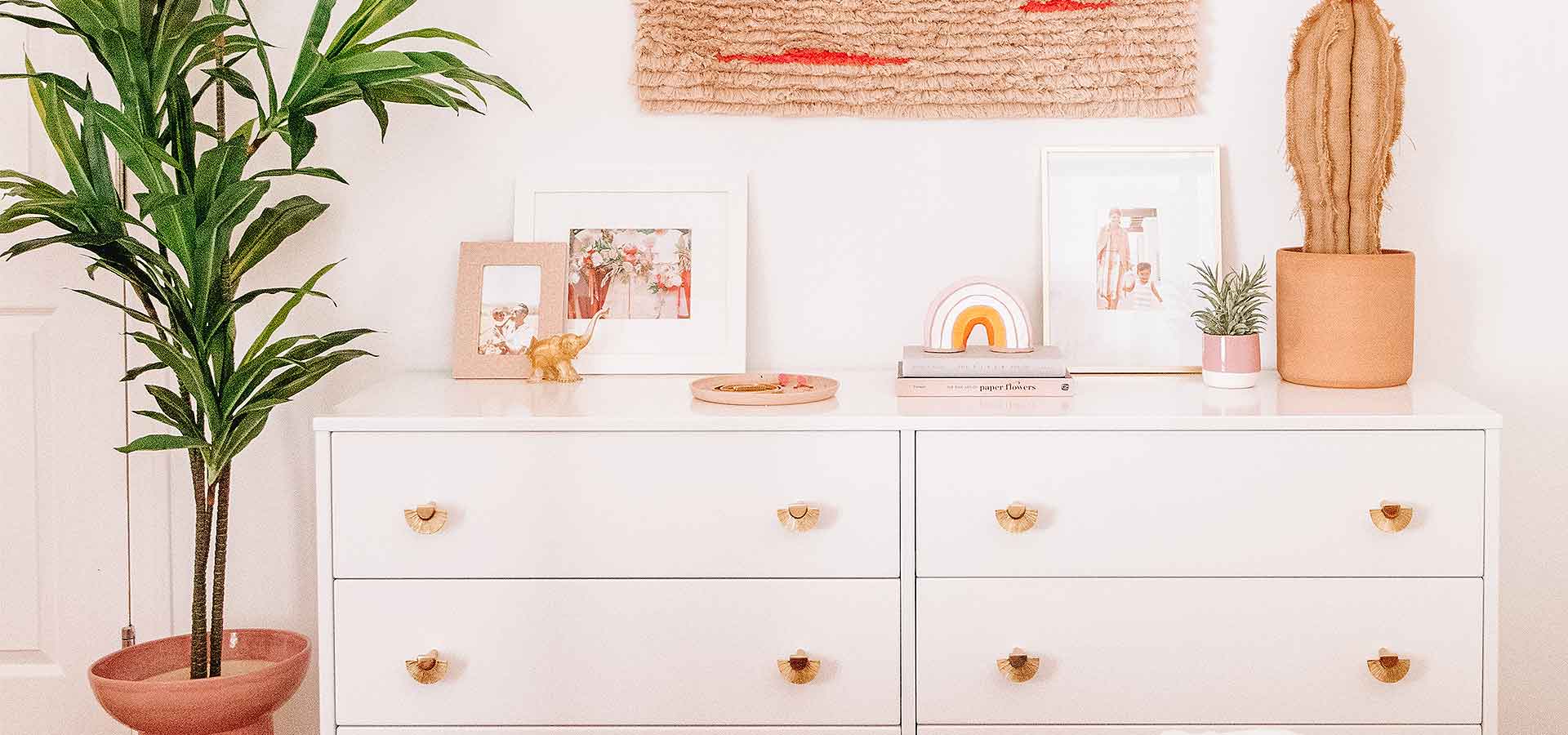Modern white dresser