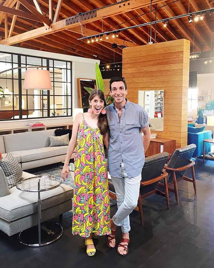 Kelly and Jeff Mindell at Room & Board Los Angeles