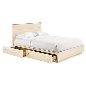 Wood beds: Hudson storage