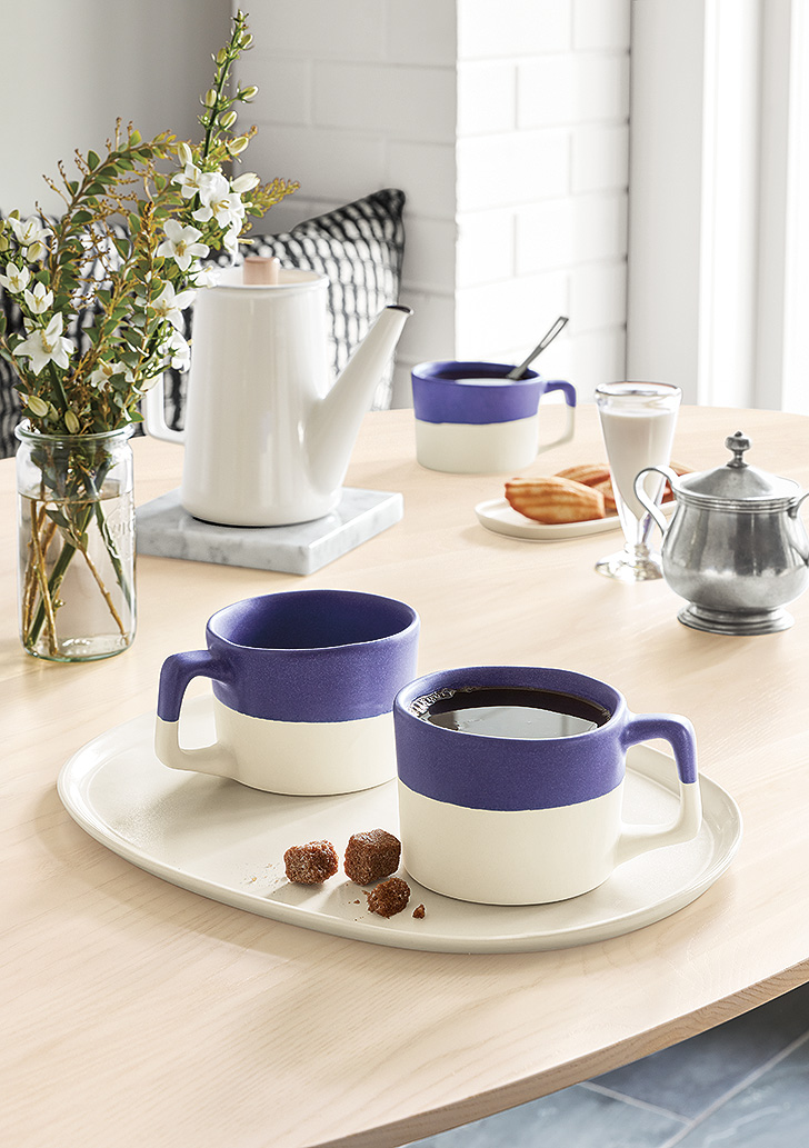 Serveware is multi-functional in small dining rooms