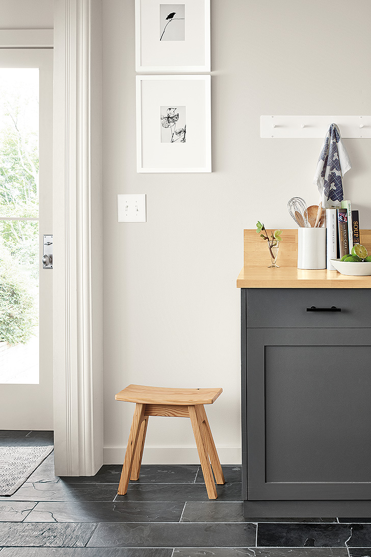 Hanneman reclaimed wood kitchen stool