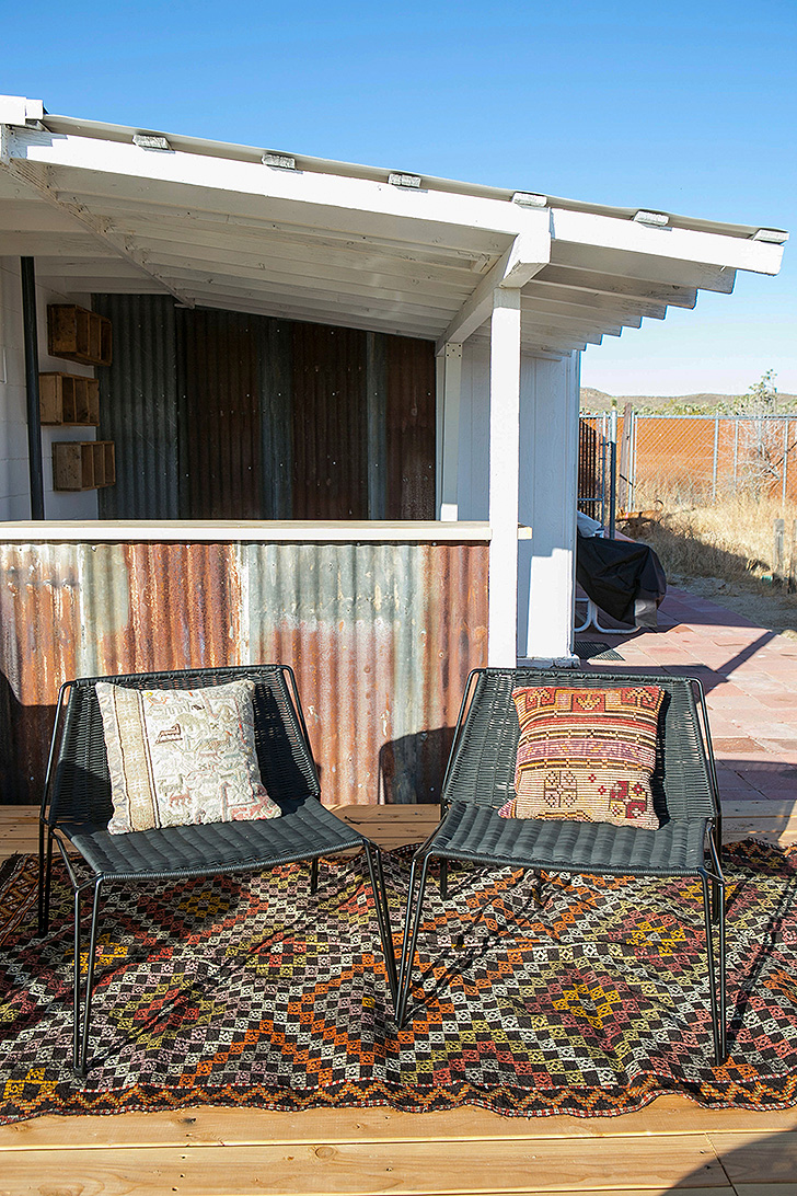 Two Penelope lounge chairs on deck