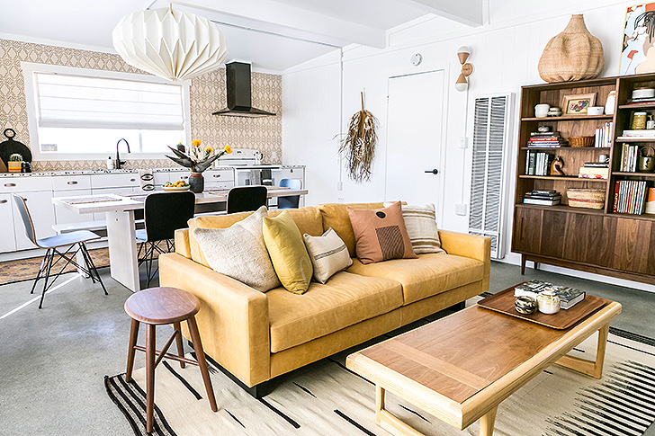 Open concept living room and dining room