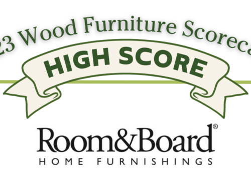 2023 Wood Furniture Scorecard High Score banner.
