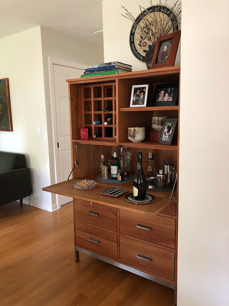 Custom Linear storage cabinet.