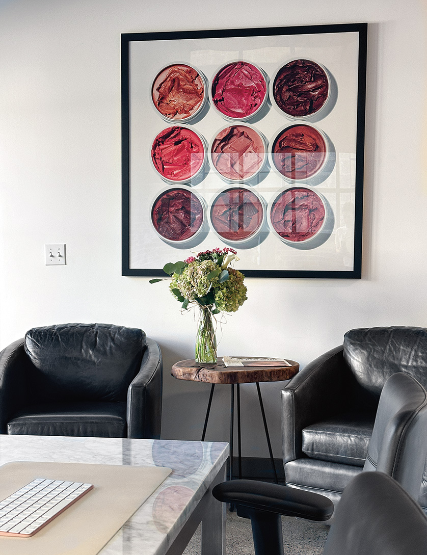 Ford swivel chairs placed in the entrance.