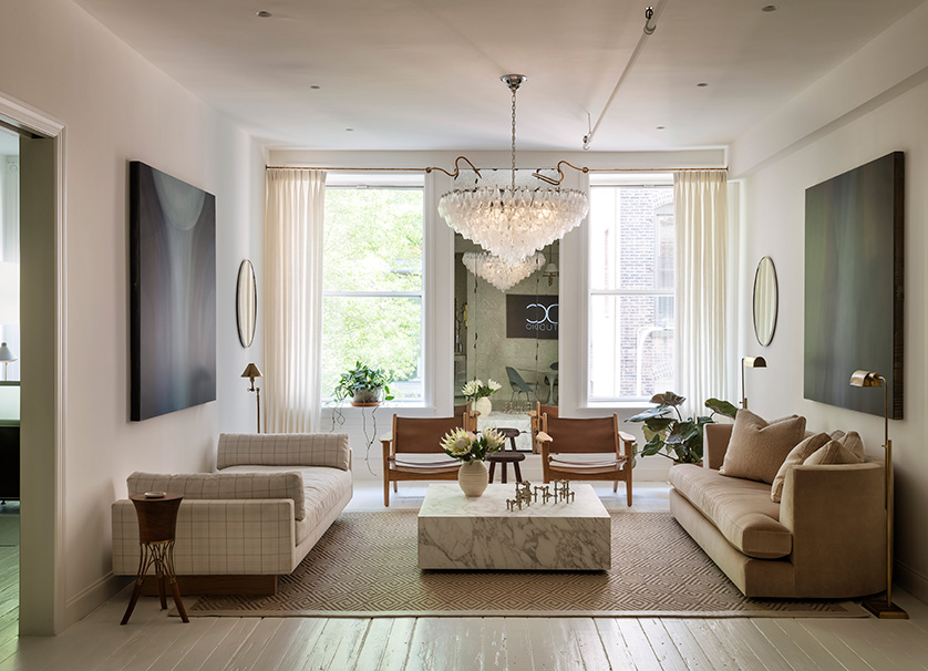 Daun Curry lounge area with Pierson daybed, Lars lounge chairs and Astaire sofa.